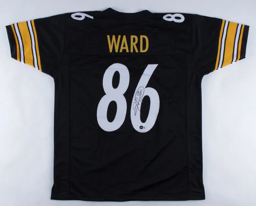 Hines Ward Signed Pittsburgh Steelers Jersey (Beckett COA)  2Super Bowl Champ