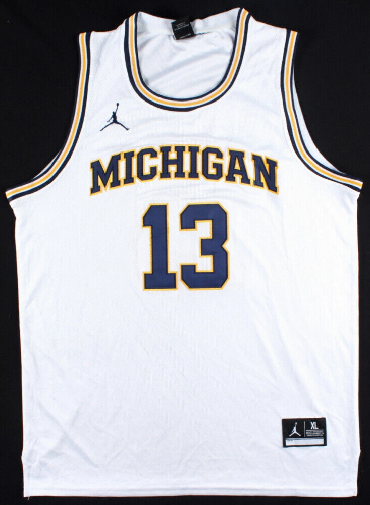 Ignas Brazdeikis Signed Michigan Wolverines Custom Jersey (PSA COA)76ers Fwd