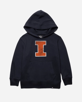 ILLINOIS FIGHTING ILLINI DISTRESSED IMPRINT '47 HEADLINE HOOD KIDS