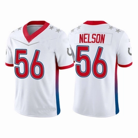 IN.Colts #56 Quenton Nelson 2022 White Pro Bowl Stitched Jersey American Football Jerseys