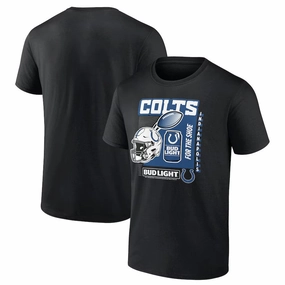 Indianapolis Colts NFL Bud Light T-Shirt - Black