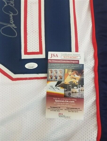Irving Fryar Signed New England Patriots Jersey (JSA COA) Super Bowl XX W.R.