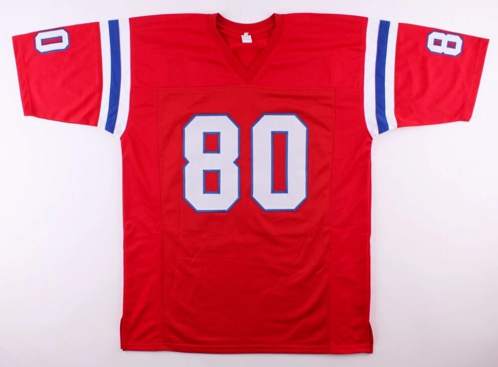 Irving Fryar Signed Patriots Jersey (AIV COA) Super Bowl XX Wide Receiver