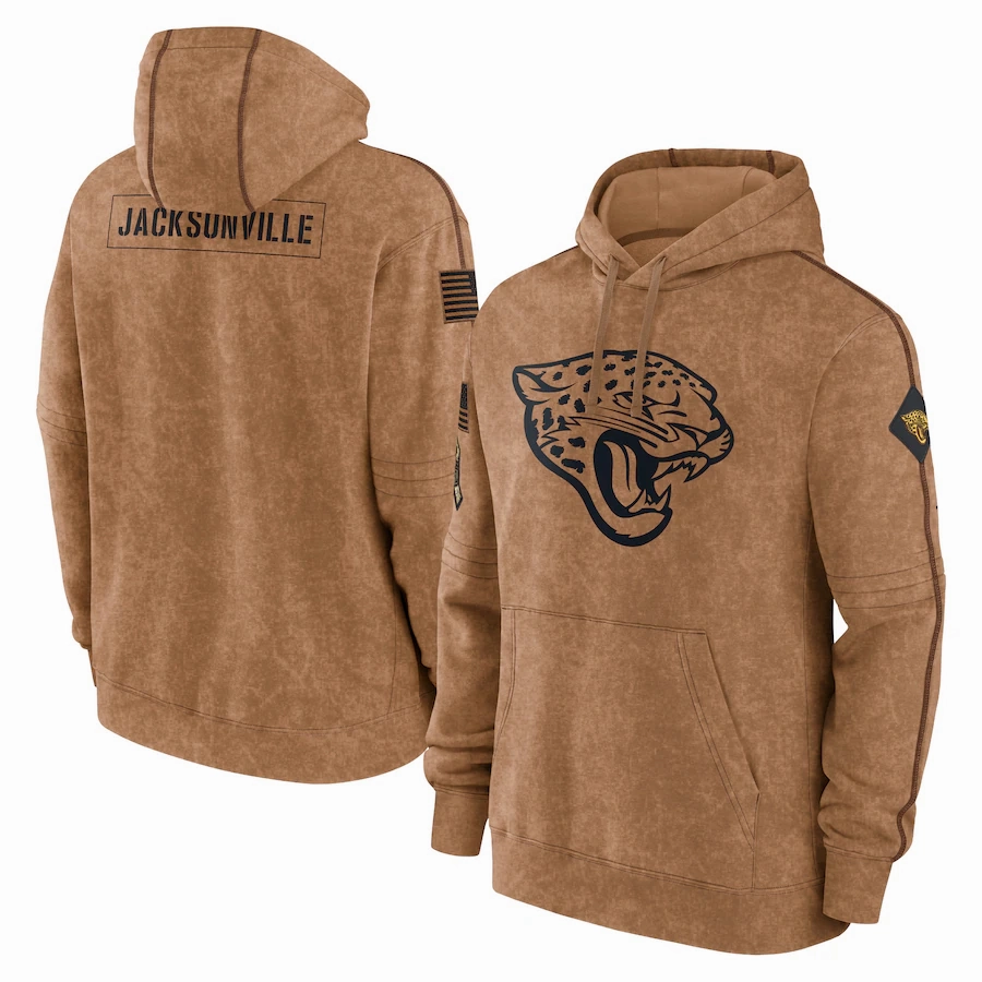 J.Jaguars 2023 Salute To Service Club Pullover Hoodie Cheap sale Birthday and Christmas gifts Stitched American Football Jerseys