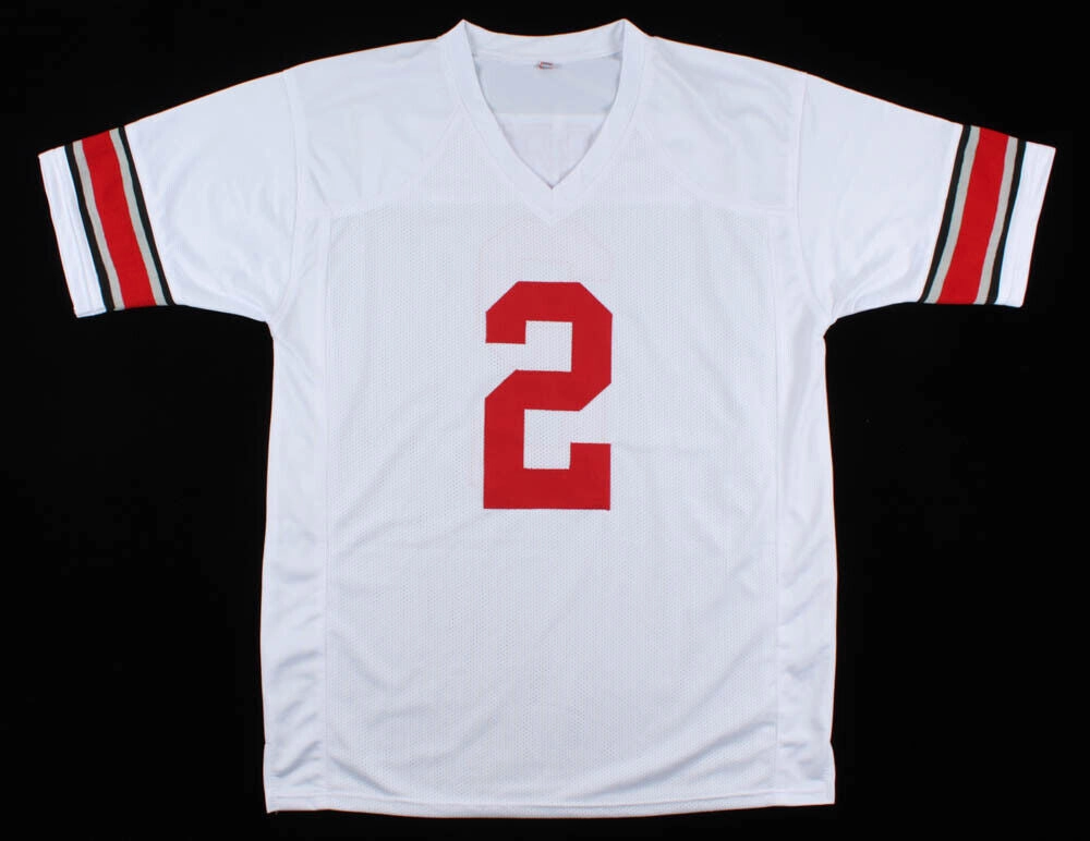 J K Dobbins Signed Buckeyes Jersey (JSA COA) Ohio State 2019 Rose Bowl Champ RB