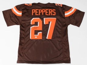 Jabrill Peppers Signed Browns Jersey (JSA) Cleveland 1st round pick Draft #27