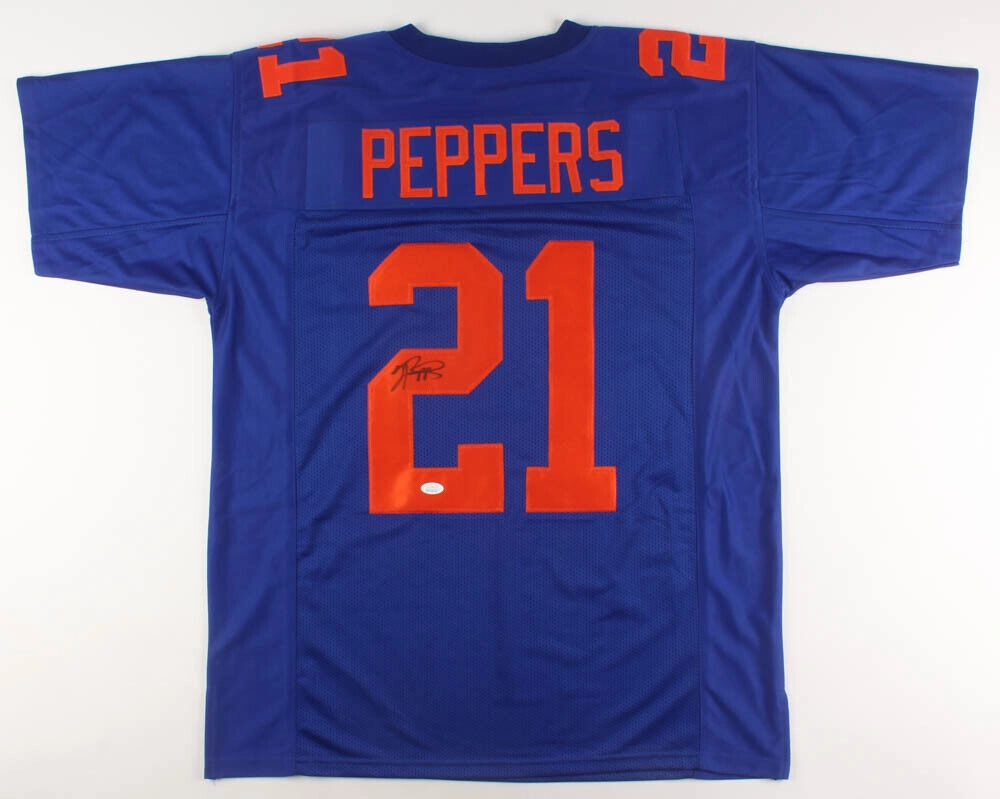 Jabrill Peppers Signed New York Giants Color Rush Jersey (JSA COA) All Pro D.B.