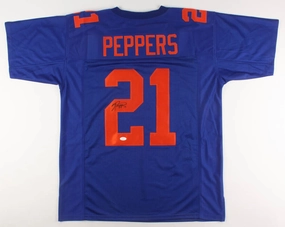 Jabrill Peppers Signed New York Giants Color Rush Jersey (JSA COA) All Pro D.B.