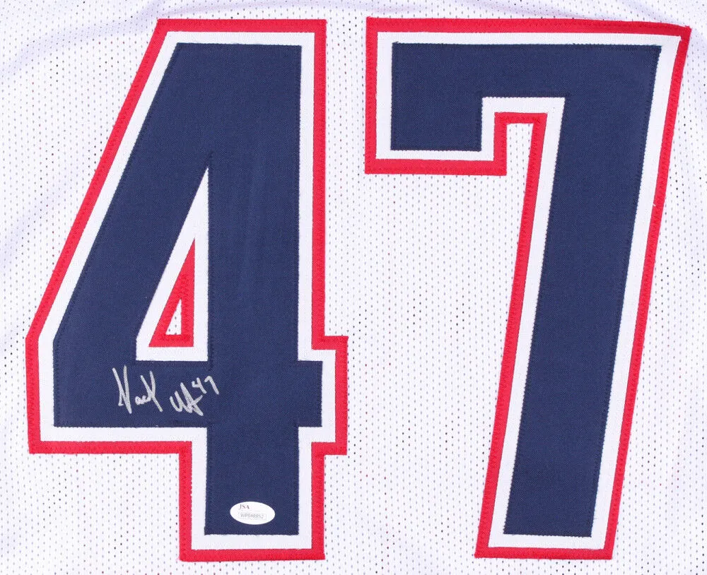 Jacob Hollister Signed Patriots Jersey (JSA COA) New England Back Up Tight End