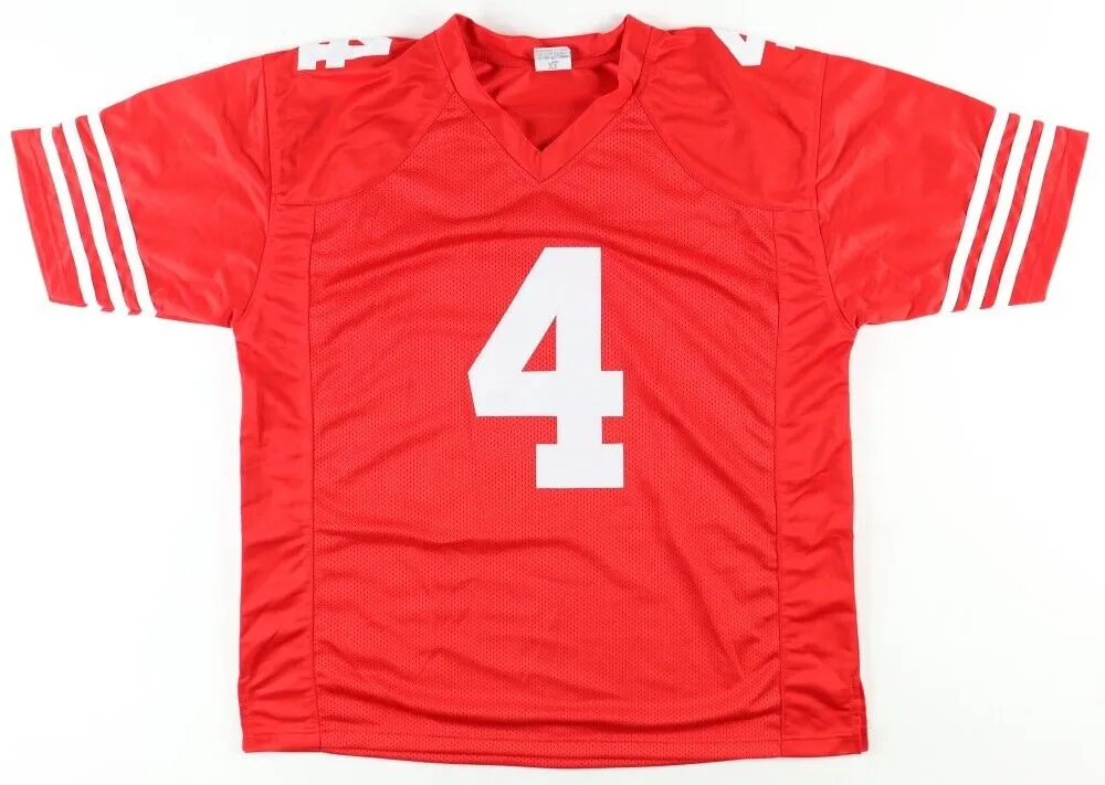 Jake Moody Signed San Francisco 49ers Jersey (Playball Ink) Ex Michigan Kicker