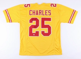 Jamaal Charles Signed Kansas City Chiefs Jersey (PSA Hologram) 4xPro Bowl R.B.