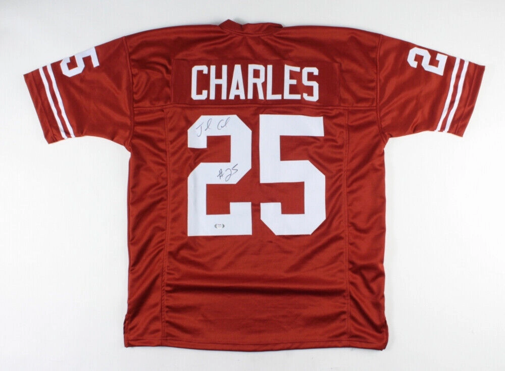 Jamaal Charles Signed Texas Longhorns Jersey (PSA Holo) K.C.Chiefs R.B 20082016