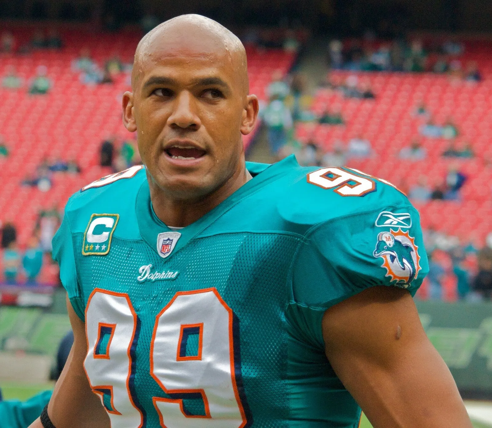 Jason Taylor Signed Miami Dolphins 35"x43" Framed Jersey (JSA COA) All Pro D.E.