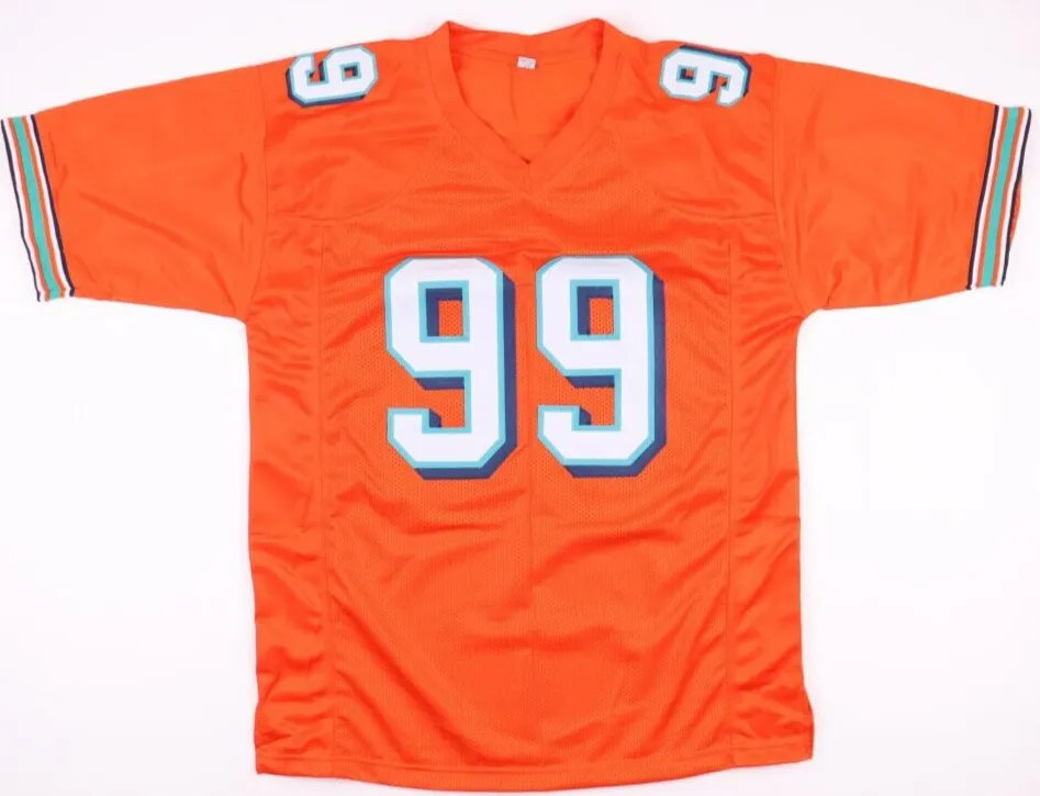 Jason Taylor Signed Miami Dolphins Jersey (Beckett) 6Pro Bowl Defensive End