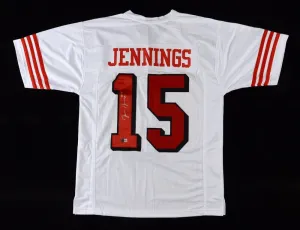Jauan Jennings Signed San Francisco 49ers Jersey (Beckett) Ex Tennessee Vols/ WR