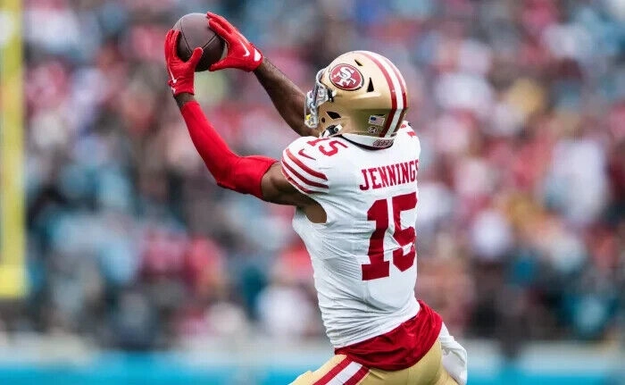 Jauan Jennings Signed San Francisco 49ers Jersey (Beckett) Ex Tennessee Vols/ WR