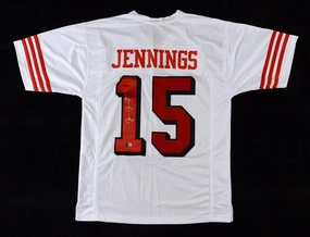 Jauan Jennings Signed San Francisco 49ers Jersey (Beckett) Ex Tennessee Vols/ WR