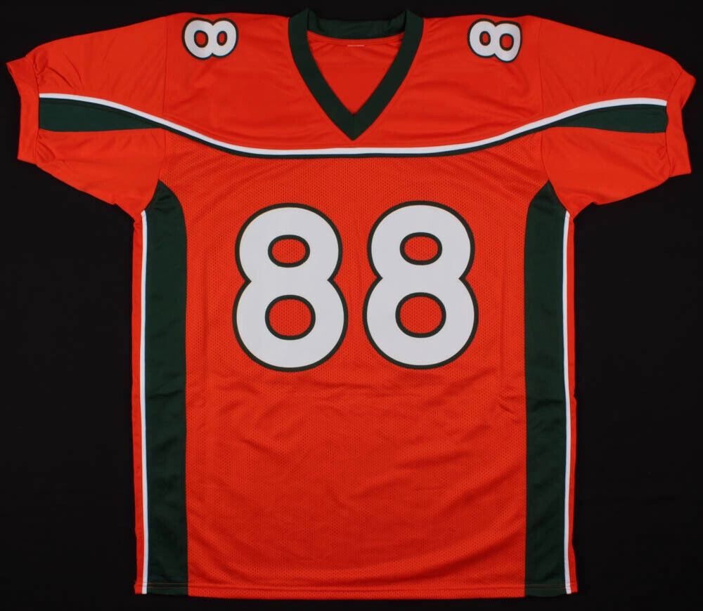 Jeremy Shockey Signed Miami Hurricanes Jersey (Beckett COA) New York Giants T.E.