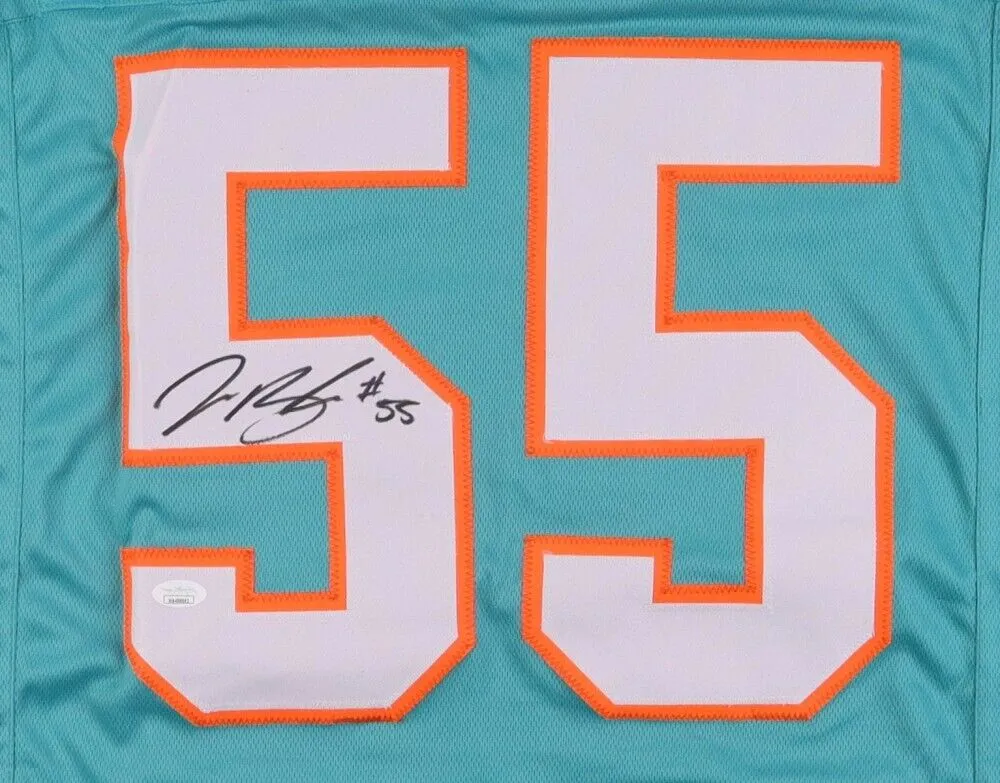 Jerome Baker Signed Miami Dolphins Jersey (JSA) Ex-Ohio State / Linebacker