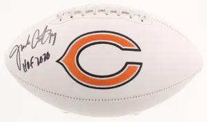 Jim Covert Signed Bears Logo Football Inscribed "HOF 2020" (Beckett COA) Jimbo