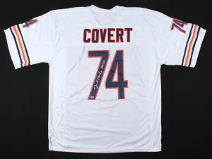 Jim Covert Signed Chicago Bears Jersey (Beckett COA) 1985 SB XX / 2xPro Bowl