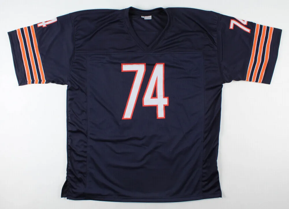 Jim Covert Signed Chicago Bears Jersey (Beckett COA) 1985 SB XX / 2xPro Bowler