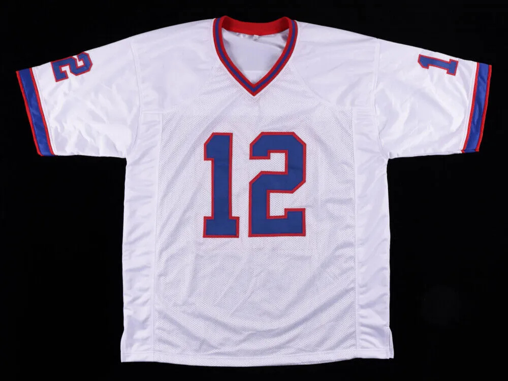 Jim Kelly Signed Buffalo Bills Jersey (Beckett Holo) 4XSuper Bowl Quarterback
