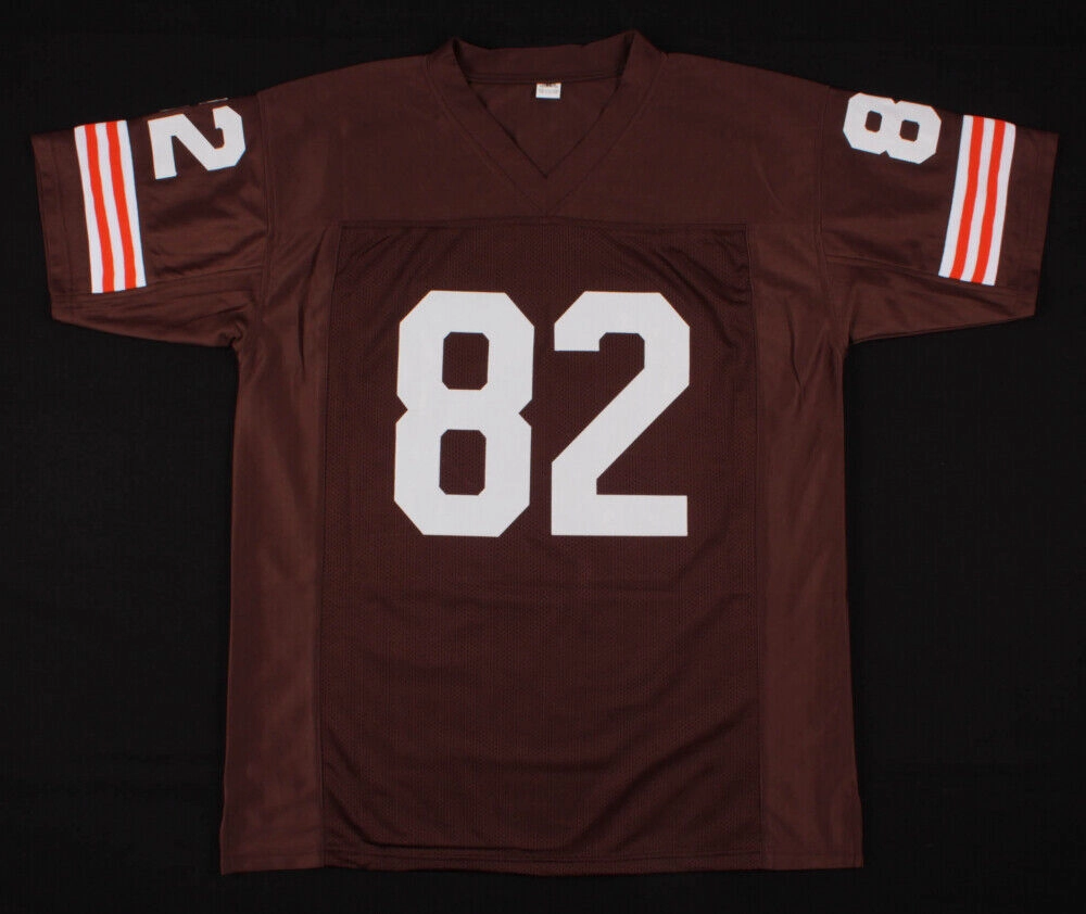 Jim Houston Signed Cleveland Browns Jersey (JSA COA) 4Pro Bowl Linebacker