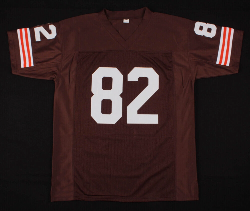 Jim Houston Signed Cleveland Browns Jersey (JSA COA) 4Pro Bowl Linebacker