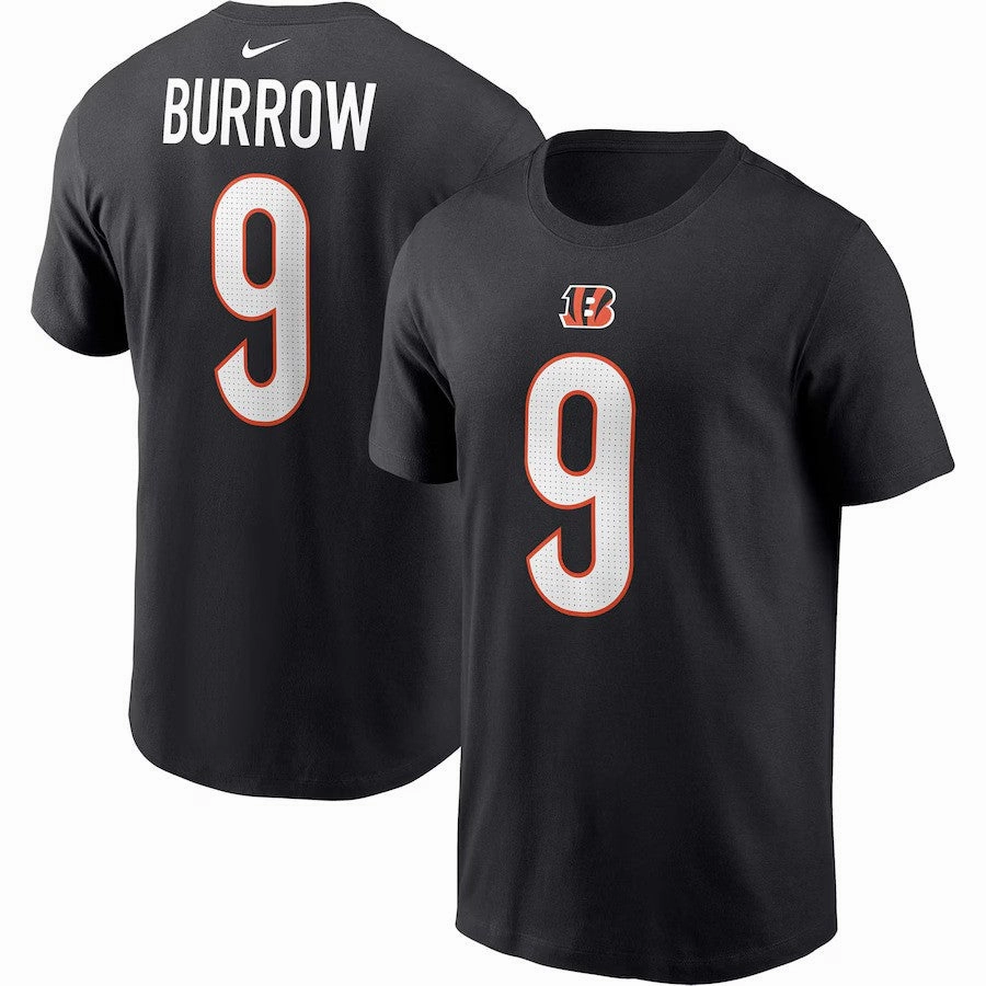 Joe Burrow NFL Cincinnati Bengals Nike Player Name & Number T-Shirt - Black