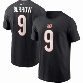 Joe Burrow NFL Cincinnati Bengals Nike Player Name & Number T-Shirt - Black