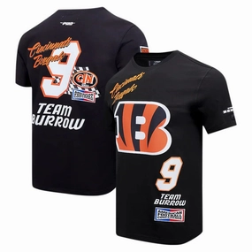 Joe Burrow NFL Cincinnati Bengals Pro Standard Fast Lane Name & Number Player T-Shirt - Black
