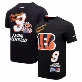 Joe Burrow NFL Cincinnati Bengals Pro Standard Fast Lane Name & Number Player T-Shirt - Black