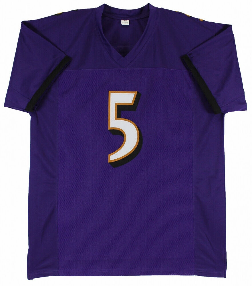 Joe Flacco Signed Baltimore Ravens Jersey (JSA COA) Super Bowl XLVII Champion