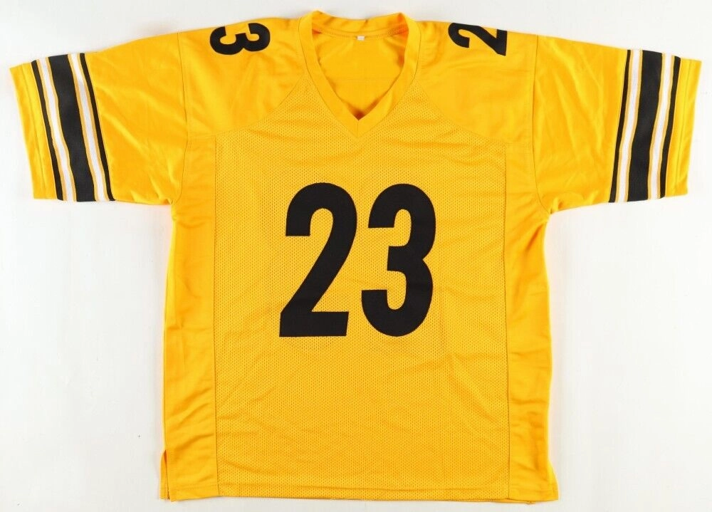 Joe Haden Signed Pittsburgh Steelers Throwback Jersey (Beckett) 3Pro Bowl D.B.