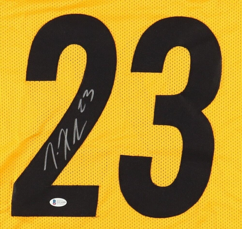 Joe Haden Signed Pittsburgh Steelers Throwback Jersey (Beckett) 3Pro Bowl D.B.