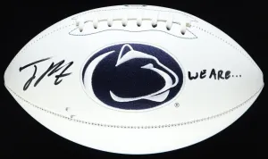 Joey Porter Jr Signed Penn State Nittany Lions Logo Football (PSA COA) Steelers