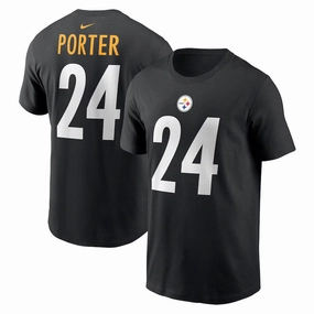 Joey Porter Jr. Pittsburgh Steelers Nike Player Name & Number T-Shirt - Black