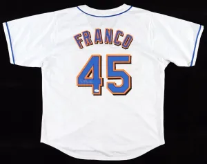 John Franco Signed New York Mets Jersey (JSA COA) 3xNL Saves Leader & 4xAll Star