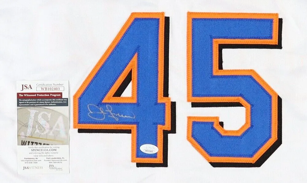 John Franco Signed New York Mets Jersey (JSA COA) 3xNL Saves Leader & 4xAll Star