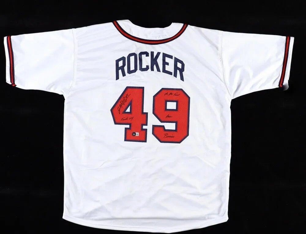 John Rocker Signed Atlanta Braves Jersey "F**k NY & Mets Fans Are P****s Beckett