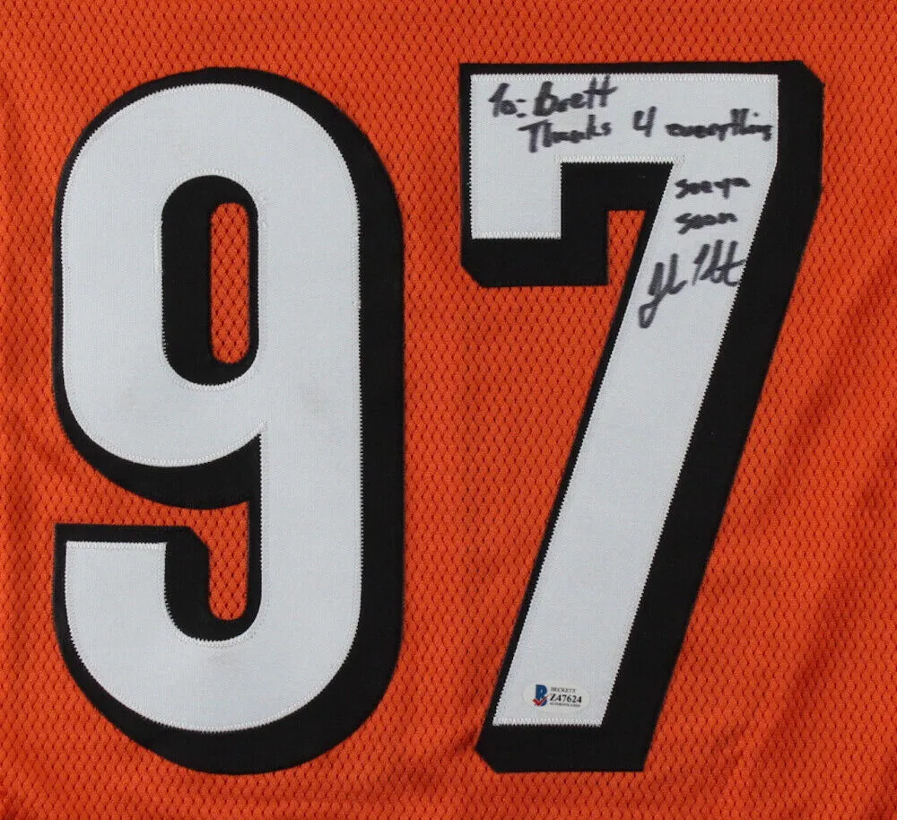 John Thornton Signed Bengals Jersey Inscribed Thanks 4 Everything & See Ya Soon