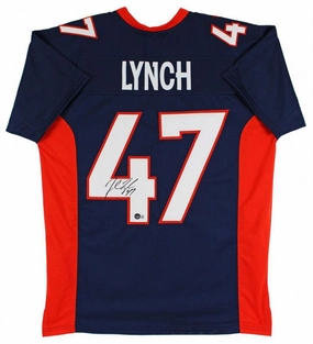 John Lynch Signed Denver Broncos Jersey (Beckett COA) 9xPro Bowl D.B. H.O.F.