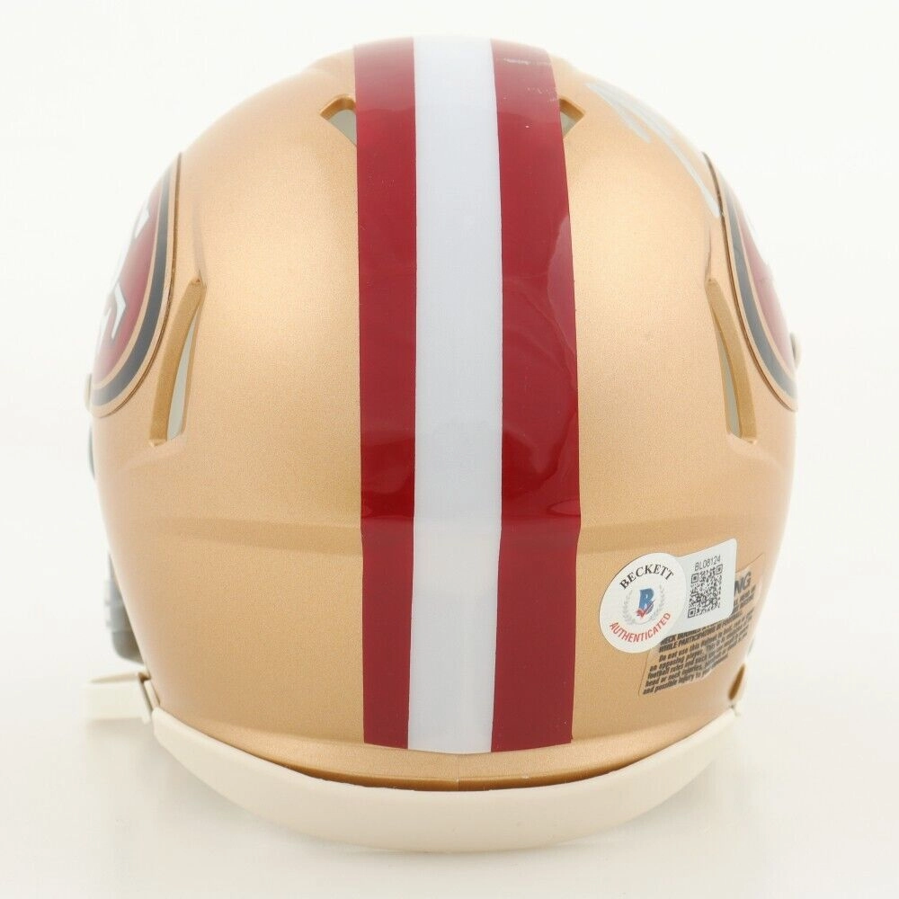 John Lynch Signed San Francisco 49ers Mini Helmet (Beckett) Super Bowl XXXVII DB