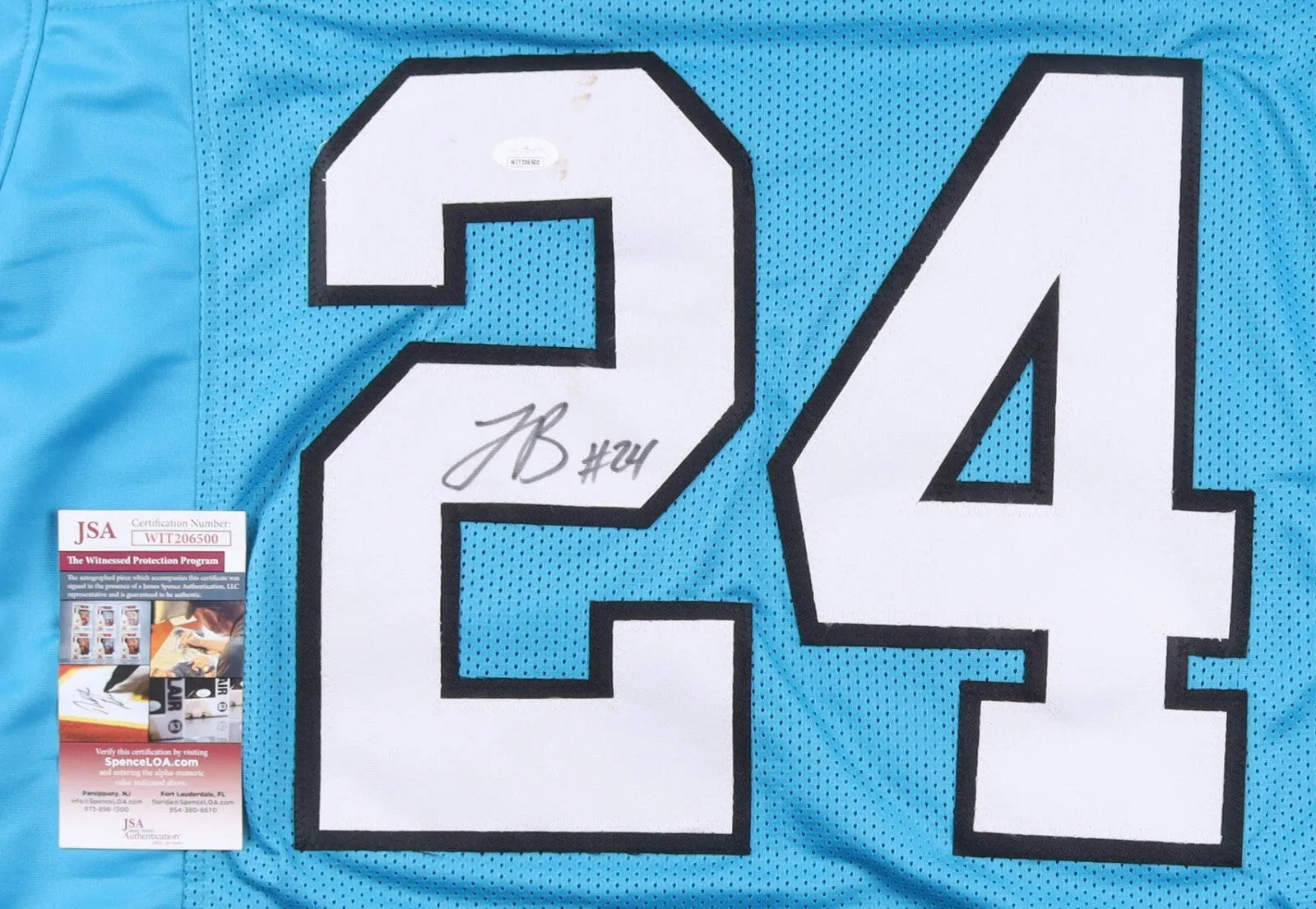 Jonathan Brooks Signed Carolina Panthers Jersey (JSA COA) Ex Texas Longhorns R.B