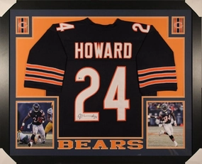 Jordan Howard Signed Chicago Bears 35x43 Custom Framed Jersey (JSA COA)