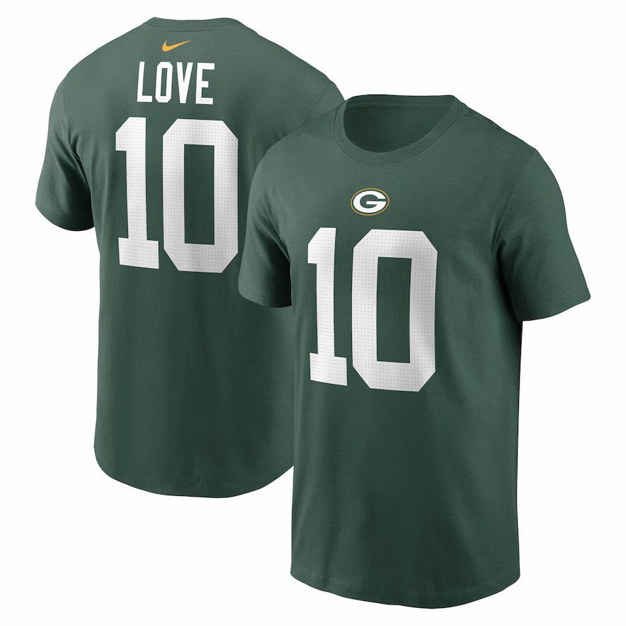 Jordan Love NFL Green Bay Packers Nike Player Name & Number T-Shirt - Green
