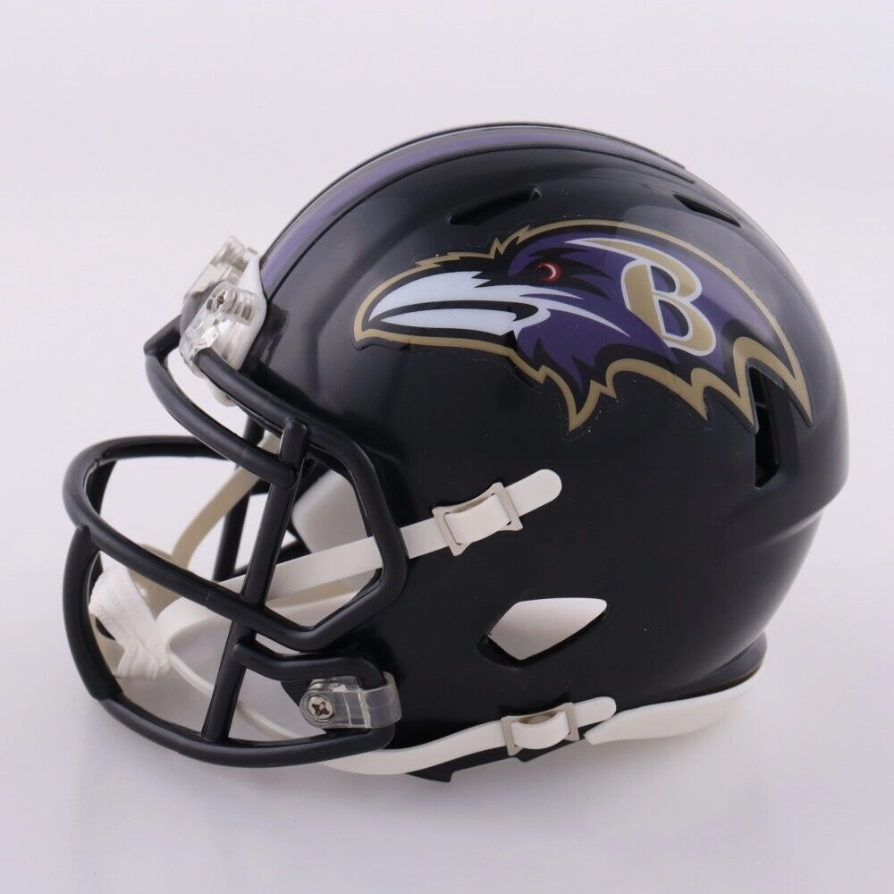 Justin Tucker Signed Baltimore Ravens Mini-Helmet (JSA COA) 5xPro Bowl Kicker