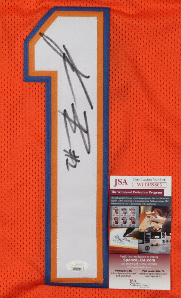 Kadarius Toney Signed Florida Gators Jersey (JSA COA) 2021 1st Rnd Pick  Giants