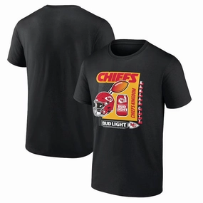Kansas City Chiefs NFL Bud Light T-Shirt - Black
